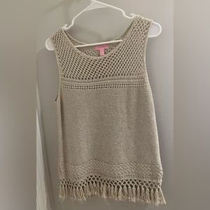 Lilly Pulitzer Crotchet Sleeveless Top - Medium